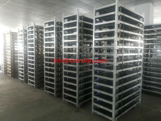 Горячая оцинкованная цинковая датская цветочная тележка с натуральной деревянной отделкой и грузоподъемностью 40 кг на полку для коммерческой обработки цветов